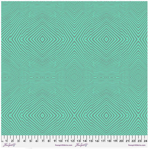 MOON GARDEN Lazy Stripe Moonlight - FAT QUARTER