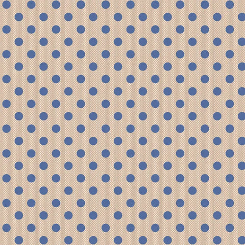 CREATING MEMORIES Polkadot Blue - FAT QUARTER