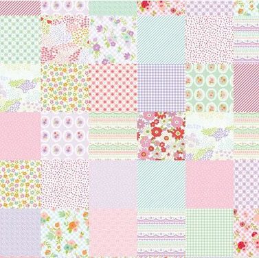SARAH KAY WITH LOVE Patchwork in Pink - FAT QUARTER