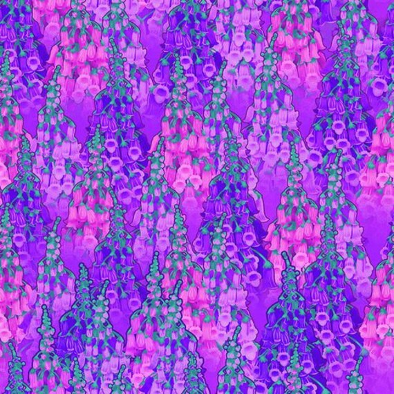 SUMMER NIGHT SOIREE Night Blooms Purple - SALE $11.00 p/m
