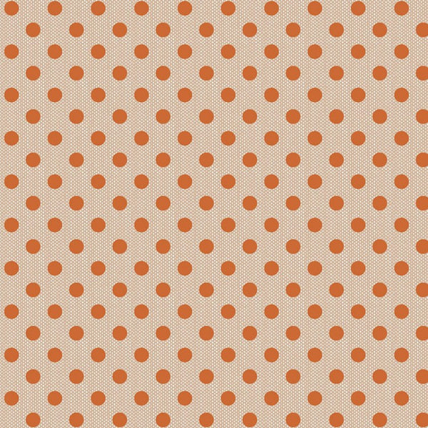 CREATING MEMORIES Polkadot Ginger - FAT QUARTER