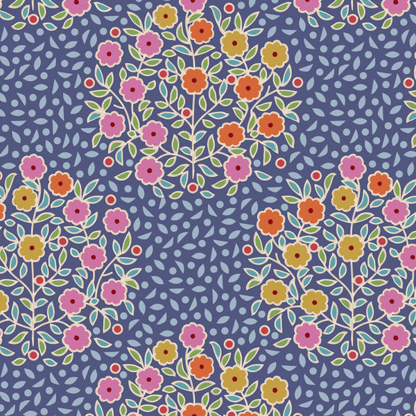 PIE IN THE SKY Confetti Blue - FAT QUARTER