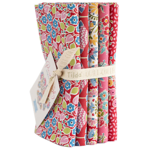 PIE IN THE SKY Red Pink Fat Quarter Bundle - NEW ARRIVAL