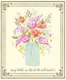 ADEL IN SPRING Garden Panel - SALE $11.00 per panel