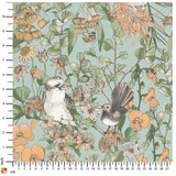 THE SCENIC ROUTE Australiana Fairytale Pale Aqua (Woven) - SALE $23.00 p/m