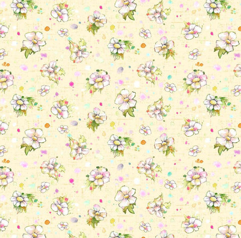 BOOTS & BLOOMS Small Floral Yellow - SALE $22.00 p/m