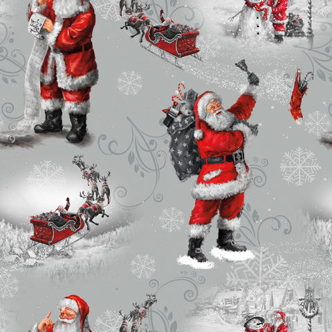 PICTURE A CHRISTMAS Santa Grey