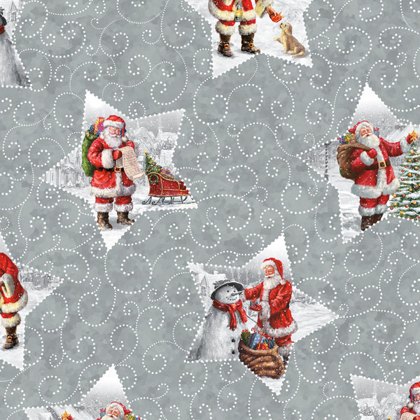 PICTURE A CHRISTMAS Star Santas Grey