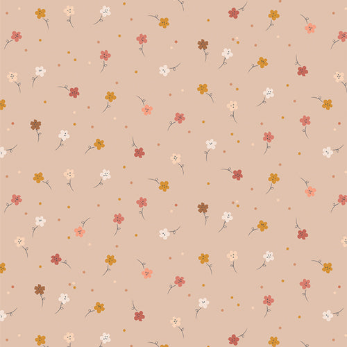 GAYLE LORAINE KNIT Calico Blooms Tan - SALE $25.00 p/m