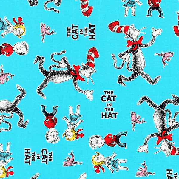 DR SEUSS THE CAT IN THE HAT Character Toss Aqua - NEW ARRIVAL