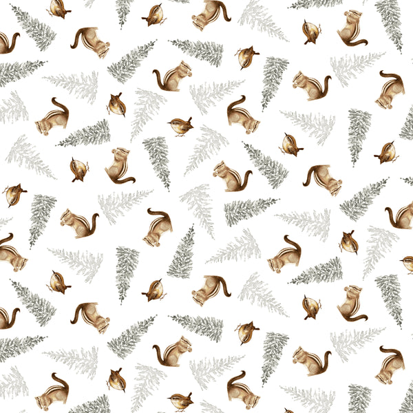LITTLE ONES Chipmunk & Birds - SALE $17.00 p/m