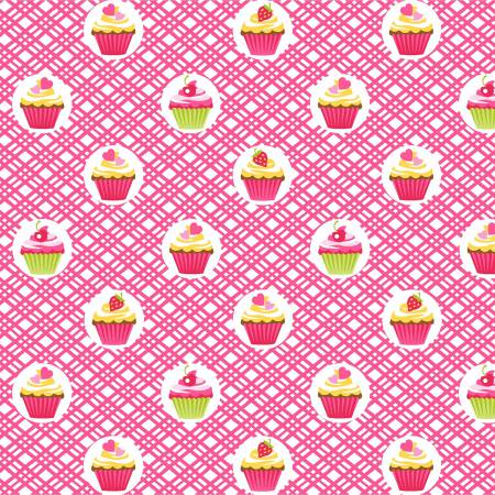 CUPCAKE CAFE Cupcake Geo Pink - SALE $17.00 p/m