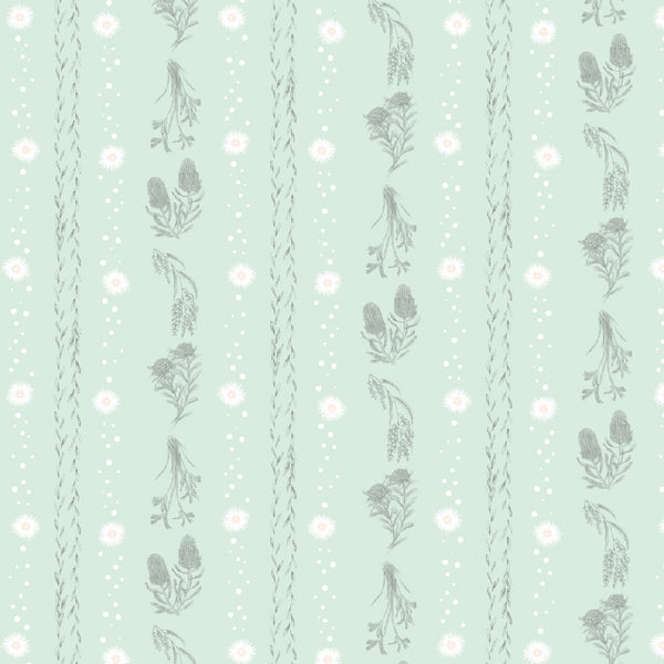 LITTLE AUSSIE FRIENDS Botanical Stripe Mint - NEW ARRIVAL