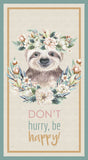 TROPICAL ZOO 2 Sloth Cot Panel - SALE $9.00 p/p