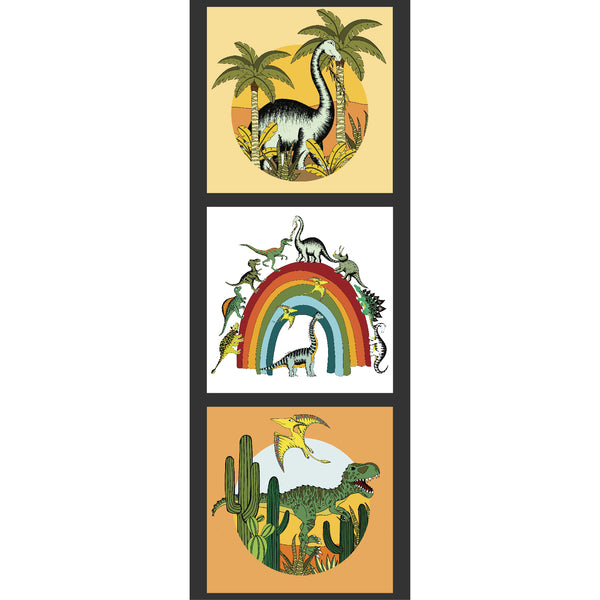 DINO RAW Block Panel 3 - SALE $9.50 PER PANEL