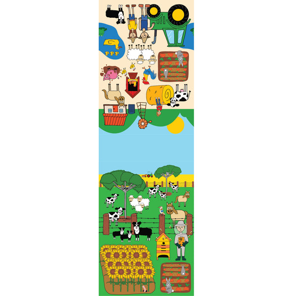 HAPPY FARM Country Double Border - SALE $8.00 p/p