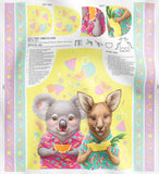 AUSSIE FRIENDS SUMMER Apron Panel - SALE $25.00
