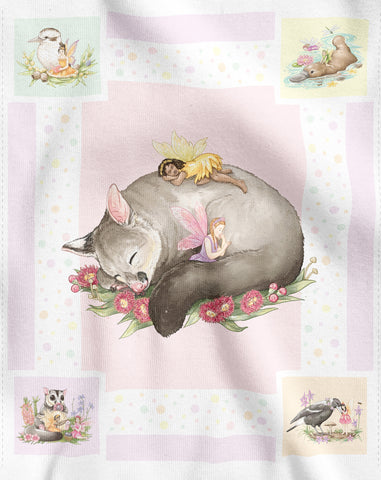 AUSTRALIAN FAIRY FRIENDS Possum Panel