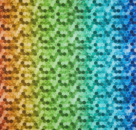 DIGITAL SPLASHBACK Ombre Hexies