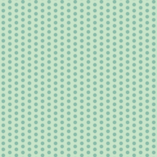 DAISY FIELDS Dots Mint - SALE $19.00 p/m