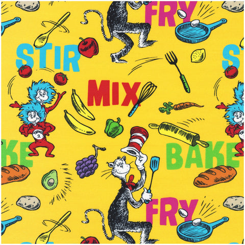 DR SEUSS CHEF Words Yellow - NEW ARRIVAL