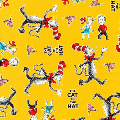 DR SEUSS THE CAT IN THE HAT Character Toss Yellow - NEW ARRIVAL
