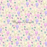CUSTOM DIGITAL WOVEN (Cotton Sateen 150gsm) Dreamy Babes - Pastel Balloons