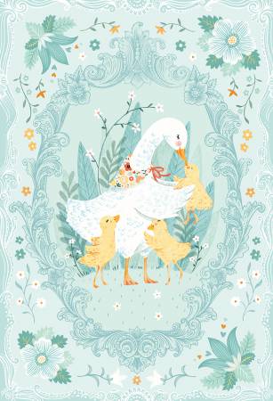 DUCKY TALES PANEL Jade - SALE $9.00 per panel