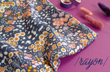 ECLECTIC INTUITION RAYON Flora Fields Four - SALE $23.00 p/m