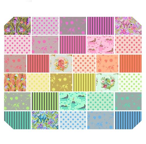 EVERGLOW + NEON TRUE COLOURS Fat Quarter Bundle HAND CUT - NEW ARRIVAL