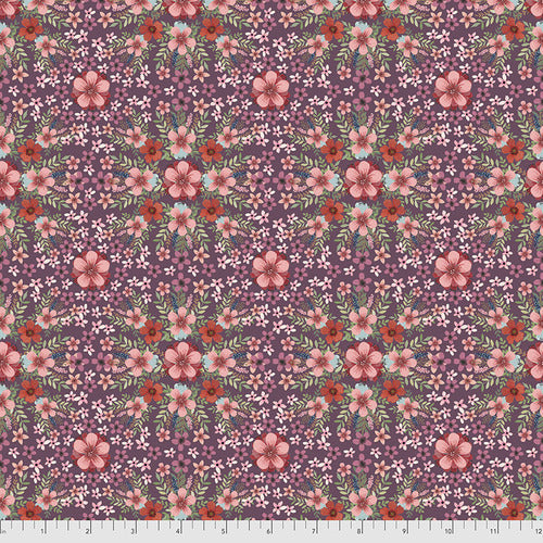 FARM FRIENDS Farm Floral Plum - SALE $17.00 p/m