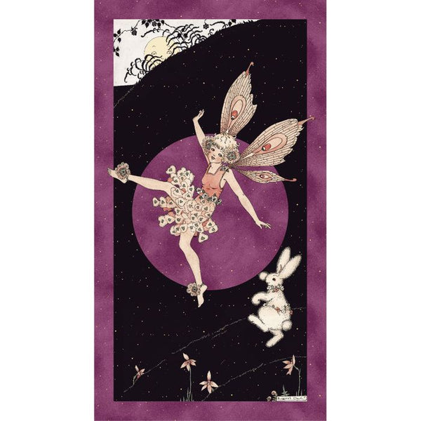 FEDERATION FAIRIES Panel Plum - SALE $10.00 per panel