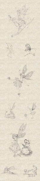 FEDERATION FAIRIES Stitchery Panel LINEN/COTTON (Extra Wide) - SALE $9.00 per panel