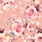 CUSTOM DIGITAL WOVEN Floral Flourish Peach - SALE $22.00 p/m