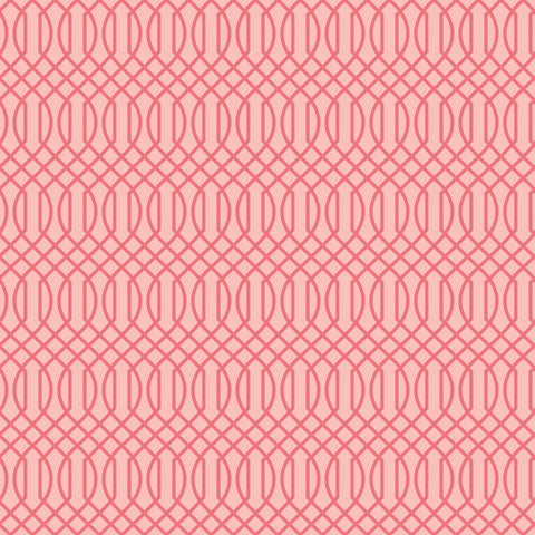 FLOWER MARKET Geometric Pink - SALE $13.00 p/m