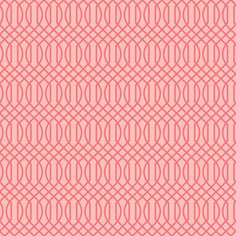 FLOWER MARKET Geometric Pink - SALE $13.00 p/m