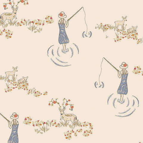 GARDEN OF OPULENCE RAYON Fawn Day Two - SALE $21.00 p/m