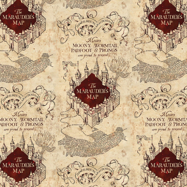 HARRY POTTER MAURADERS MAP KNIT - SALE $20.00 p/m