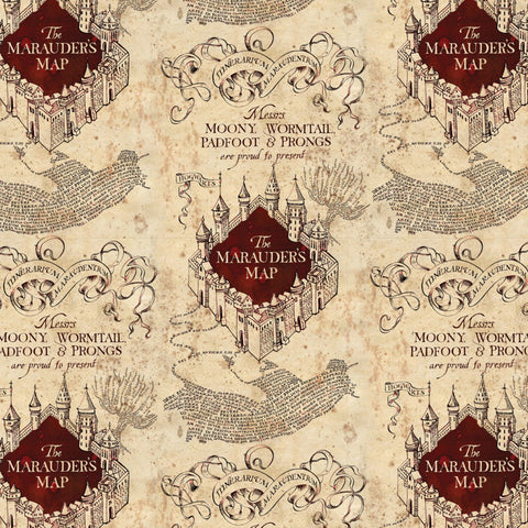 HARRY POTTER MAURADERS MAP KNIT - SALE $20.00 p/m