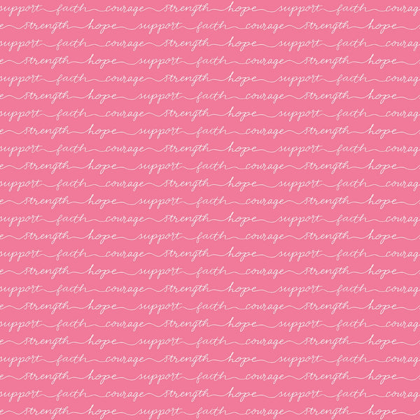 HOPE IN BLOOM Words of Support Pink - SALE $19.00 p/m