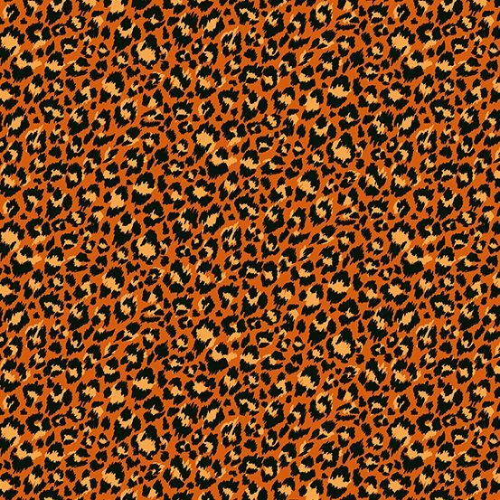 JEWEL TONES Leopard Skin Orange - SALE $19.00 p/m