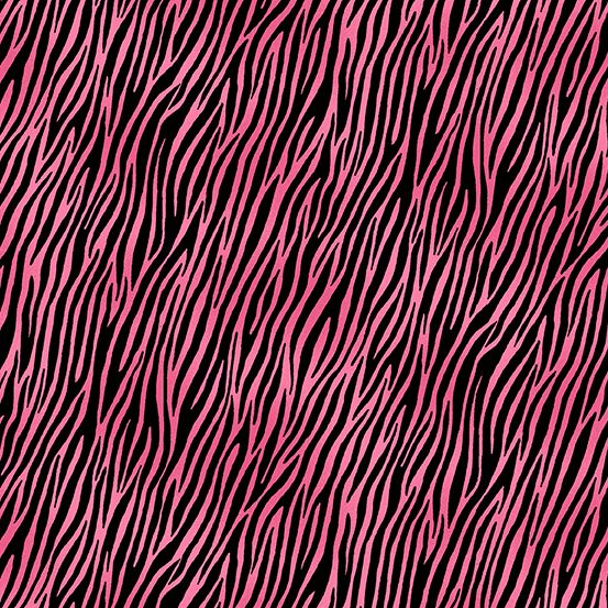 JEWEL TONES Zebra Hot Pink - SALE $19.00 p/m