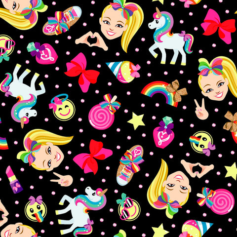 JOJO Rainbow Emoji Black - SALE $13.00 p/m