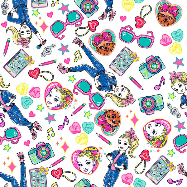 JOJO Tech Toss White - FAT QUARTER