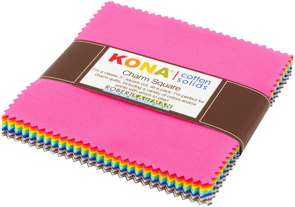 KONA SOLIDS 2017 New Colours Charm Pack - NEW ARRIVAL