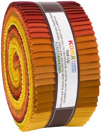 KONA SOLIDS Autumn Hues Jelly Roll - NEW ARRIVAL