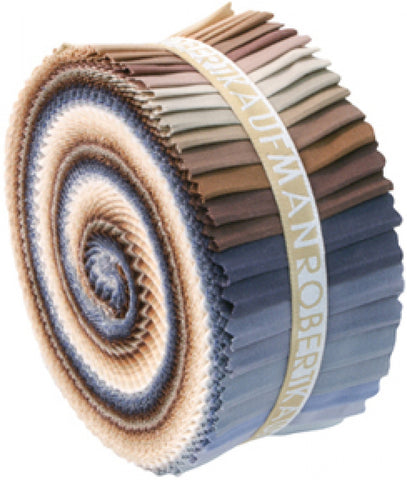 KONA SOLIDS Neutrals Jelly Roll - NEW ARRIVAL