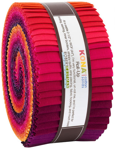 KONA SOLIDS Birds of Paradise Jelly Roll - NEW ARRIVAL