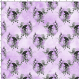 CUSTOM DIGITAL FABRIC Lilac Glam - Bouquets Lilac Lavender