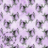 CUSTOM DIGITAL FABRIC Lilac Glam - Bouquets Lilac Lavender